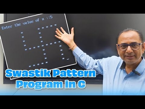 C Programming: Swastik Pattern Printing Explained Step-by-Step