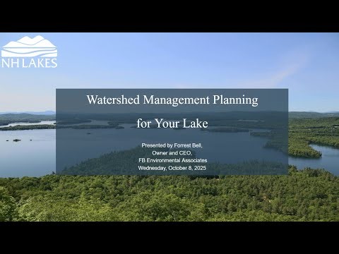 Watershed Management Planning for Your Lake