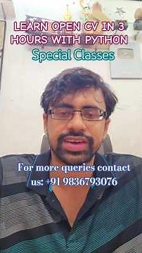 Learn OpenCV in 3 Hours with Python | Fast Computer Vision Guide #OpenCV #Python #AI #Coding #Tech