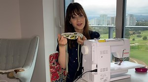 Zooey Deschanel Teaches How to Sew Your Own Face Mask