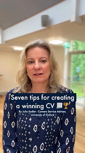37K views · 600 reactions | How to create a winning CV according to Oxford University Careers Service experts! #CVwriting #oxfordcareerservice #oxfordstudents #careersadvice #OxfordUni #oxforrdUniversity #CVTips #ResumeTips #ResumeAdvice #CVTips | University of Oxford | Facebook