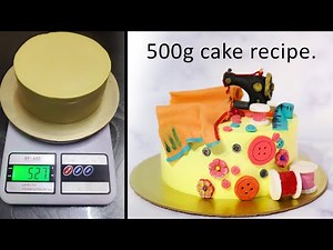 500g Pineapple Cake Perfect Measurement | Sewing Machine Theme Fondant Topper| Eggless Cake Homemade