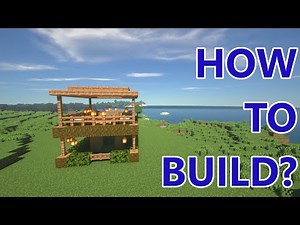 How to Build an Easy & Beautiful Jungle Starter House in Minecraft | Quick Tutorial