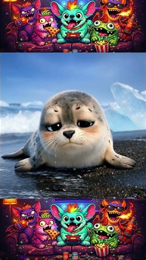 Schlafende Baby Robbe 🦭💤 Zu süß im Meer