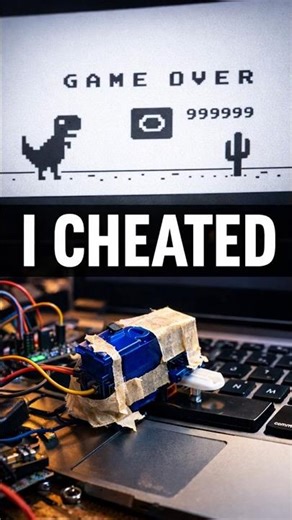 I hacked the Dino Game with Programming + Hardware