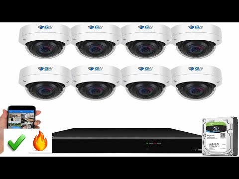 GW 16 Channel 4K NVR 8MP (3840x2160) H.265+ Color Night Vision Smart - B08D6YS8BM