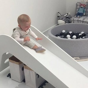 1.3M views · 4.7K shares | BABY'S First Time Sliding Down A Slide ❤ By: @harlowlunawhite | Rush Brush | Facebook