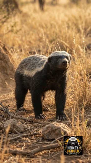 This Honey Badger Is Covered In Ticks But Still Hunts #wildlife #shorts