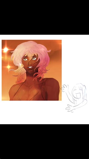 is this a black artist canon event or was i just stupid? idk but this was what influenced me to be a comic artist that makes black female mcs #originalcharacter #oc #blackartist #blackocs #originalcharacters