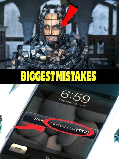 Big Mistakes In Robot And Robot 2.0 Movies 💩 #shorts #youtubeshorts