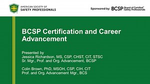 BCSP - Certification and Career Advancement