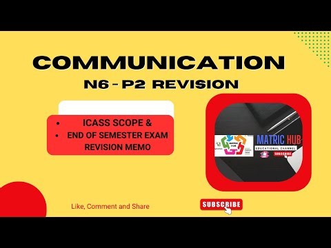 Communication N6 - P2 Exam Revision Work.