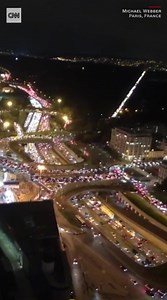 109K views · 945 reactions | "Traffic is barely moving in every direction as far as the eye can see." Video shows traffic gridlock in Paris on Thursday evening, ahead of new lockdown measures that significantly restrict movement https://cnn.it/2GdbzmL | CNN International | Facebook