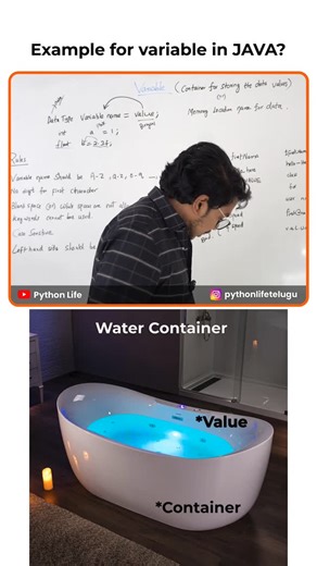 PythonLife on Instagram: "Example of Variable"