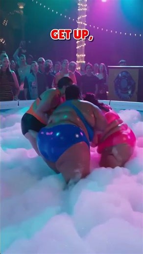 🤼‍♀️💦 Friendly Pool Wrestling Turned Wild 😂 #shorts #funny