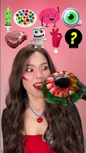 Halloween Spooky Food Challenge 🎃👻💀 #halloween #spookyseason #halloweentreats #halloweenparty