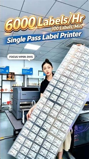 Print 6,000 Labels In One Hour | Desktop Roll-To-Roll Single Pass Label Printer