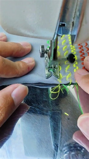 Patterned stitching using a Janome sewing machine #sewing