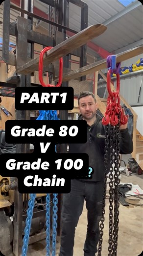 Adrian McCann | PART 1, Grade 80 v Grade 100 chain, do you need to upgrade your lifting equipment #liftingequipment #liftingandrigging #liftinggear... | Instagram