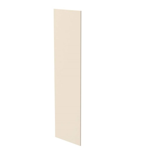Check The Home Depot's Q&A Before Buying: Home Decorators Collection Newport 0.75 in. W x 24 in. D x 90 in. H in Blended Cream Painted Refrigerator End Panel