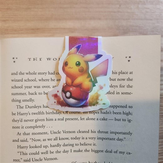 Kids Bookmark Magnetic, Pokemon Bookmarks, Pikachu Bookmark - Etsy
