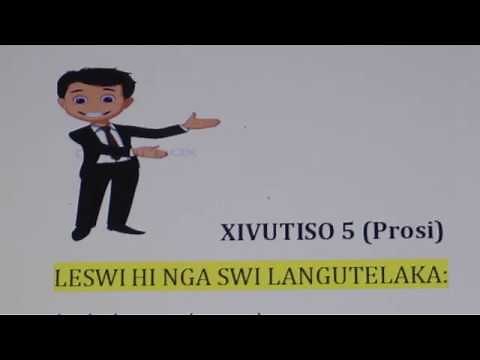 XITSONGA HOME LANGUAGE PAPER 1 QUESTION 5 VIDEO LESSON PROSI mp4 final