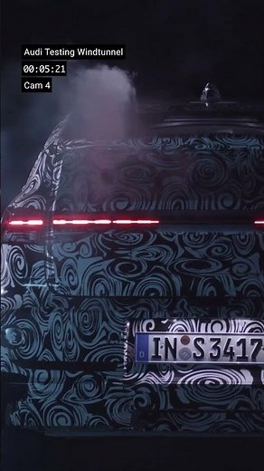 Wind tunnel test footage of Audi A2 e-tron prototype​