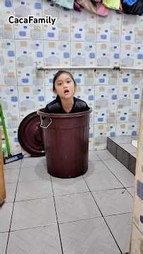 Caca swimming in a bucket #cacafamily #shorts #trending #comedy #reach