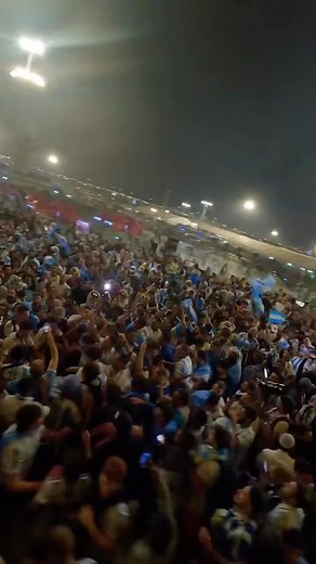 Drone footage of Argentina fans celebrating outside the Lusail Stadium in Doha, Qatar, has gone viral. For more on the story, visit our website. #qatarworldcup2022 #worldcup | Express Tribune