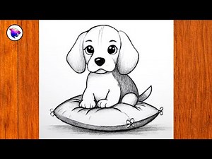 How to Draw a Dog | Step by Step Simple and Realistic Dog Drawing | Drawing Tutorial