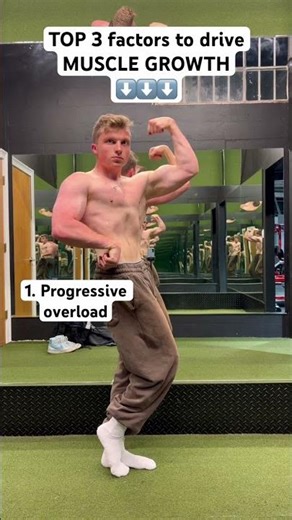 TOP THREE MUSCLE GROWTH FACTORS #gymgrowth #musclebuilding #gymtips