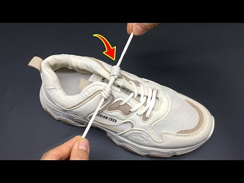 How To Tie Shoelaces Tightly And Stylishly Without Retying!