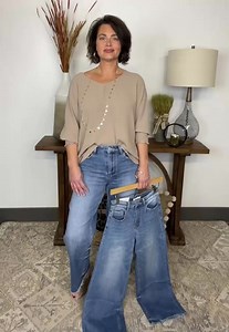 👉 Ever struggled with finding the perfect pair of jeans that fit and feel great? Introducing our Debbie Denim! Super soft, stretchy denim for a flattering & comfortable fit. Get yours today and use code TLB20 for 20% off your first order! | Tiffany Lane