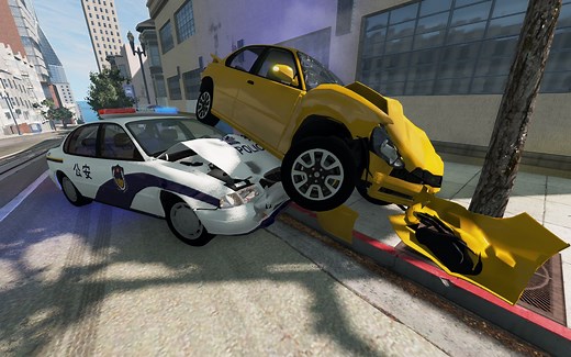 BeamNG：教你用AI功能，制造车辆追逐场面