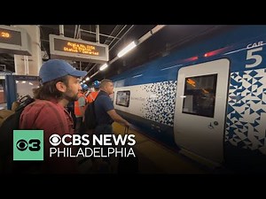 First NextGen Acela trains pull into 30th Street Station in Philadelphia