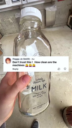 Yeah we wouldn't either... ⬇️ You might wonder how a system like this can function safely. Don't worry, we've got you covered! In our milk dispensers, the filling compartment is automatically washed after each use while the milk spout is flushed out. The lines themselves are cleaned regularly, and our staff are also around to monitor and maintain the area and high-touch surfaces. This ensures everyone can enjoy peace of mind when filling and refilling! And perhaps the most tell-tale sign that th