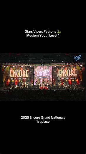 Stars Vipers Pythons - Medium Youth Level 1 - 2025 Encore Grand Nationals . . . #allstarcheer #starsvipers #biggerthanever #pythons #youthmedium