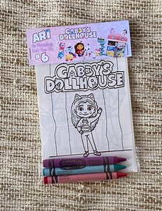 Cat-themed Coloring & Sticker Sheets | Dollhouse Adventure Party Favor | Kids Activity Pack - Etsy