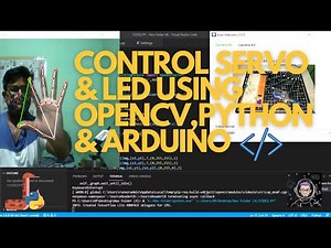 || CONTROL SERVO USING HAND TRACKING WITH OPEN-CV ,PYTHON & ARDUINO || @ElectroCode
