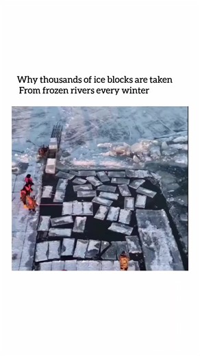 MOVIE FUN 🍿 | Every winter, thousands of ice blocks are cut from frozen rivers because ice acts as a natural and efficient cooling resource. In colder... | Instagram