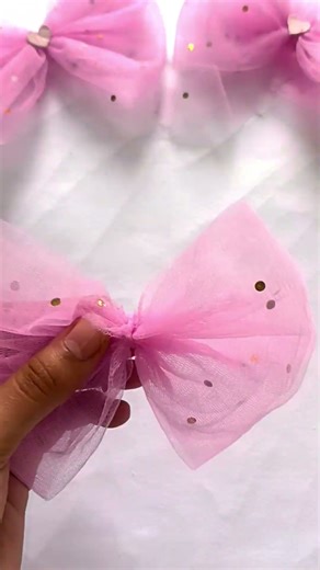 DIY Mesh Bow You Can Use for Many Crafts 🎀 #bow #diy#trending#song#viral#shorts#decoration#giftideas