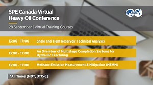 ⏰ There’s still time to take advantage of a training course before the SPE Canada Virtual Heavy Oil Conference. Learn more – http://go.spe.org/fbs1027 #SPEevents | Society of Petroleum Engineers