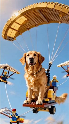【Golden Retriever’s Underwater Adventure】Diving with #LEGOMinifigures in a #LEGOUnderwaterWorld