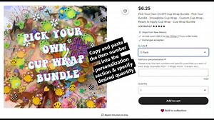 Pick Your Own UV DTF Cup Wrap Bundle - Pick Your Bundle - Snowglobe Cup Wrap - Custom Cup Wrap - Ready to Apply Cup Wrap - Cup Wrap Bundle - Etsy