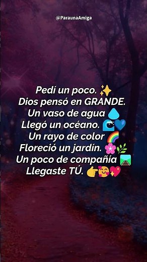 🌷Hermoso Poema de Amistad 🌷