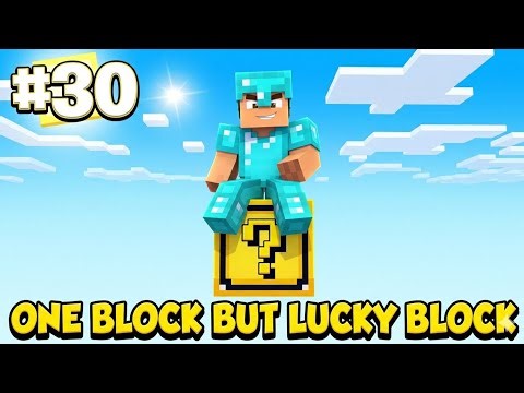 Minecraft: One Block BUT Every Block is a Lucky Block!