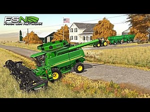 FALL SOYBEAN HARVEST & NEW JOHN DEERE COMBINE! (OFFICIAL FARMING SIMULATOR TOURNAMENT)
