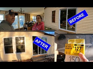 Mobile Home Renovation Dining Room Window Installation