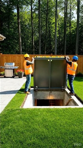 Installing a Hidden Underground Entrance #ai #construction