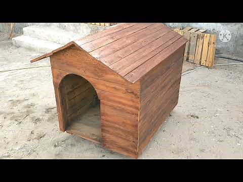how to make a dog house with a pallet